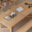 Bureau rectangulaire en bois massif Burlywood-1474328776