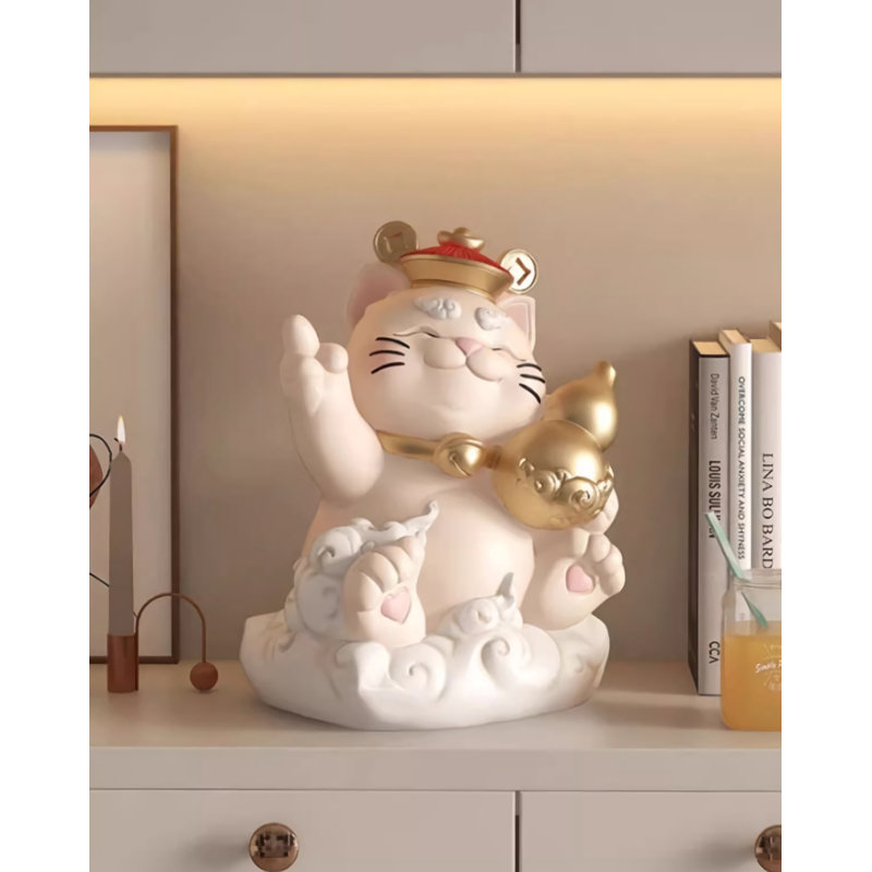 Apolito Figurines & Sculptures, White/Gold