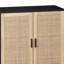 Armoire de rangement 62,6 po à 4 portes en rotin-541164623