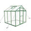 Base surélevée en polycarbonate à effet de serre et serres en aluminium robuste-113997894