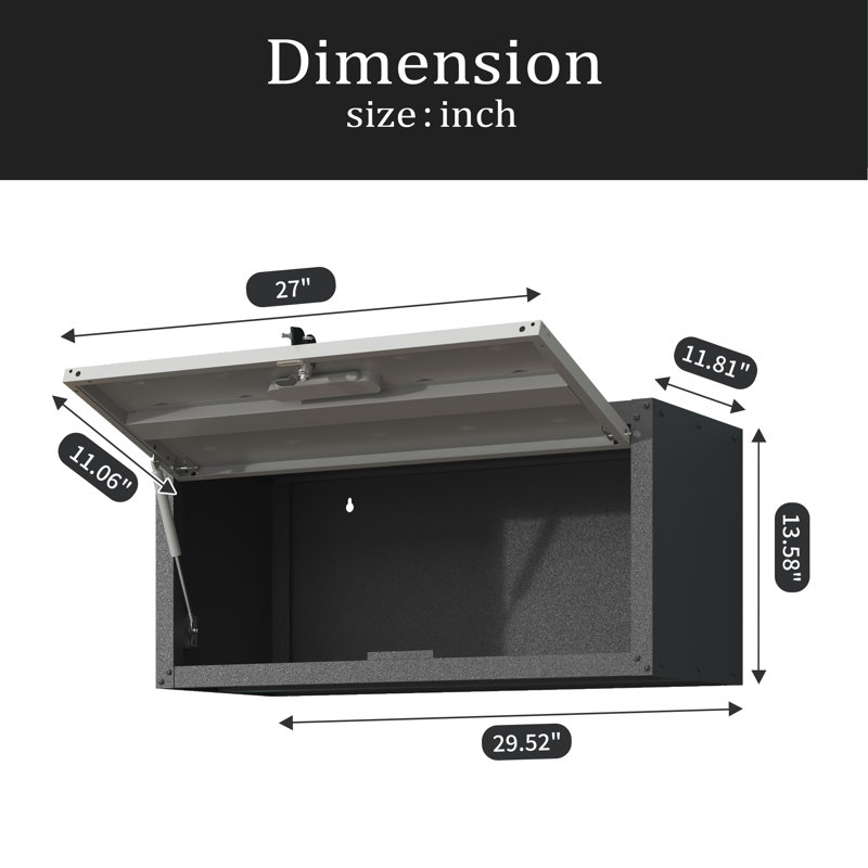 Heavy Duty Metal Wall Mounted Tool Storage Cabinet Steel Metal Garage Storage Cabinet For Garage Workshop Assembly Required