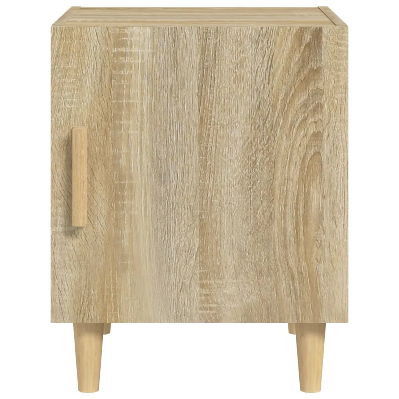 17 Stories Bedside Cabinets Engineered Wood, Right Orientation, Oak, 2