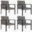 Square 4 - Person Dining Set with Cushions-2070853295-2070853292
