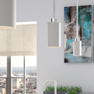 Luminaire suspendu à cylindre simple 1 lumières Colter