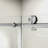 56" - 60" W X 76" H Single Sliding Shower Door, Frameless Bathroom Sliding Door With 1/4" (6Mm) Tempered Glass For Walk-In Shower, Brushed Nickel-121018000