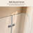34"W X 58"H Frameless Folding Pivot Bathtub Door, 1/4" (6Mm) Tempered Glass With Safety Corners, 90° Folding Design, Waterproof Strips, Reversible Installation, Easy-Clean Surface,Chrome Finish-124982230