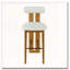 Tabouret de bar rembourré en bois-1095318682