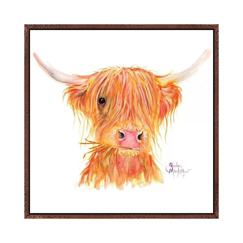 Fergus by Shirley Macarthur - Gallery-Wrapped Canvas Giclée on Canvas, 45.72 cm H x 45.72 cm W, Classic Wood Framed
