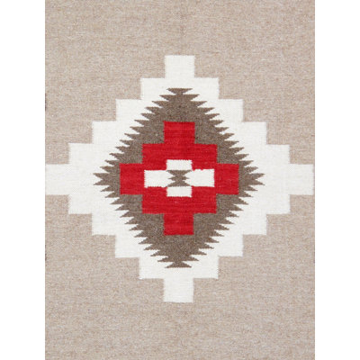 Tuscany Wool Oriental Area Rug in Mocha