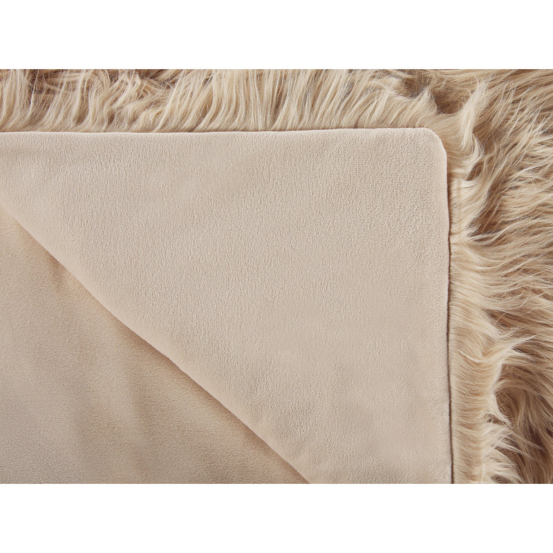 Kimmel Polyester Solid Colour Bedspread, Natural