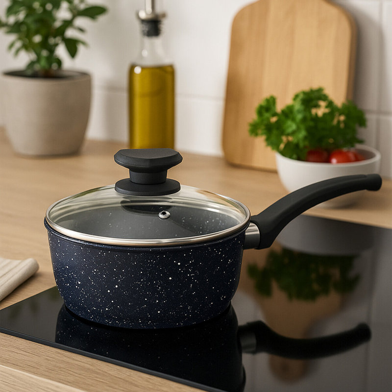Aluminum Saucepan, 18cm Diameter