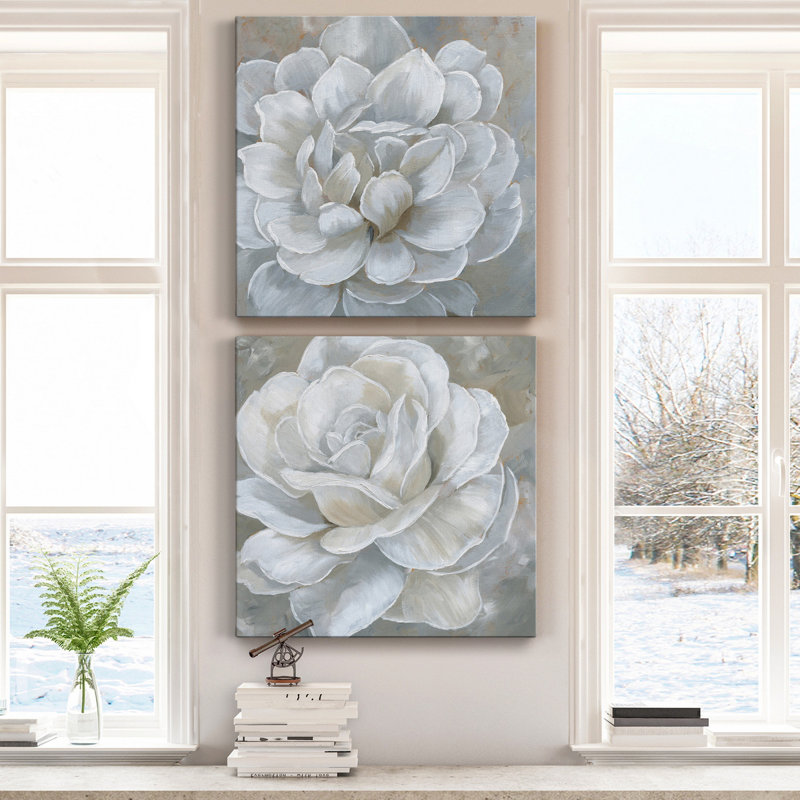 " Bombshell Bloom I " 2 - Pieces, 40" H x 80" W x 1.5" D