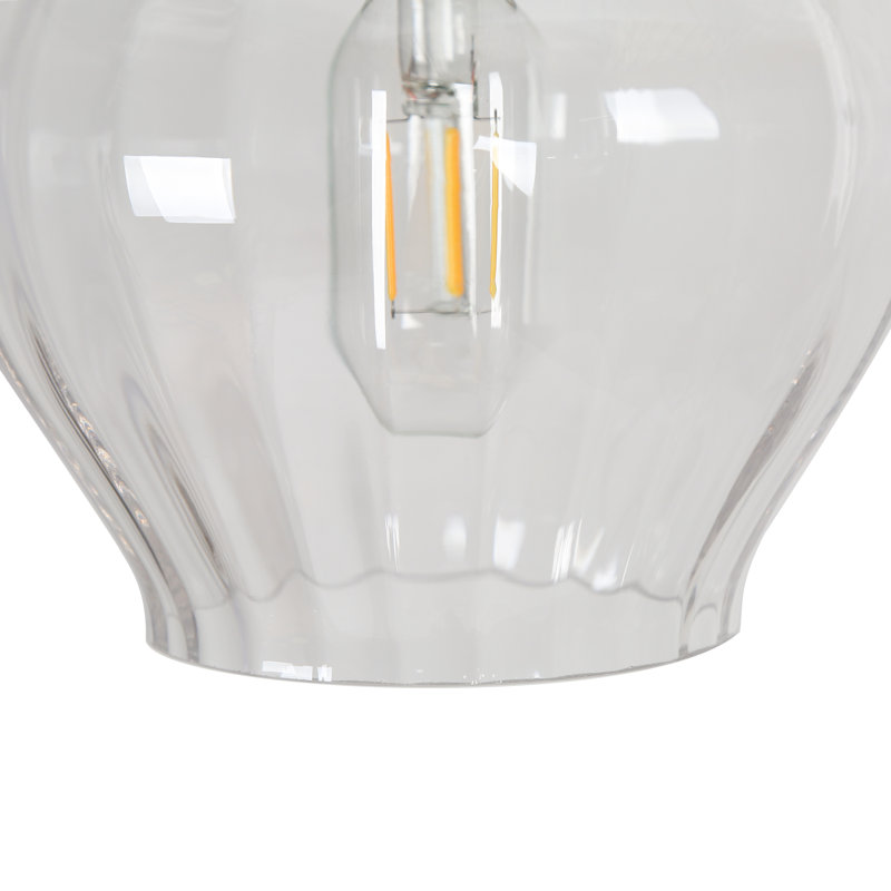 Emanoila 1 - Light Mini Pendant with Fluted Ripple Textured Glass