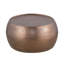 Table basse ronde en aluminium martelé à la main de 32 pouces en cuivre antique, sans assemblage, idéale pour une table moderne, une pièce maîtresse fonctionnelle