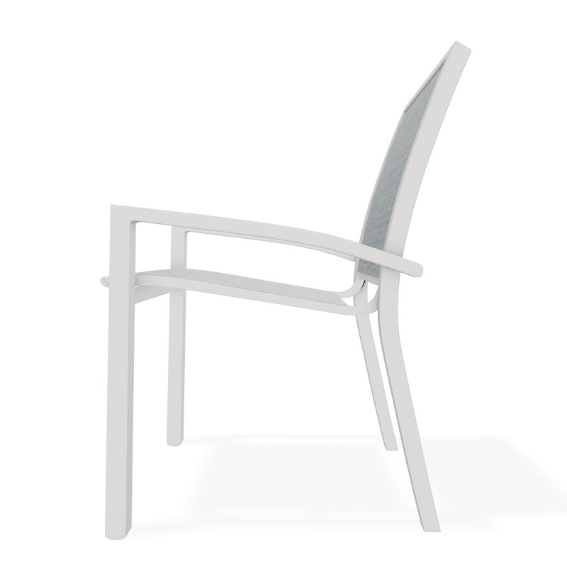 Kendall Outdoor Dining Chair, Charm, Snow