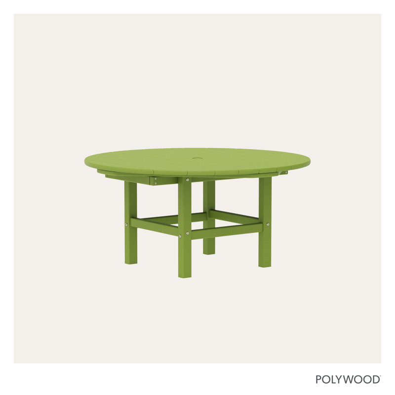 POLYWOOD Round 37" Conversation Table, Lime