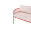 Garden Corner Sofa 3 Seater Cerell with Tables Metal Right Hand Red-1683031626