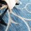 Round Abstract Machine Made Power Loom 13' Polypropylene Indoor Area Rug In Deep Sea
