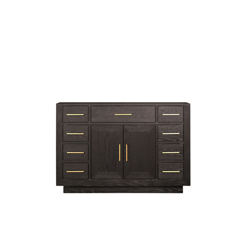 Meuble-lavabo simple l 48 po x P 22 po Abbey, Chêne brun