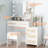 43.2'' Wide Vanity Set with Stool and Mirror