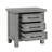 Transitional Nightstand With 3 Drawers