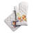 Maison d'Hermine Fruit D'Hiver 100% Cotton Oven Mitt + Pot Holder - 7.5" x 13" & 8" x 8"