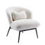 Chaise d'appoint rembourrée avec pieds en métal-2068860286