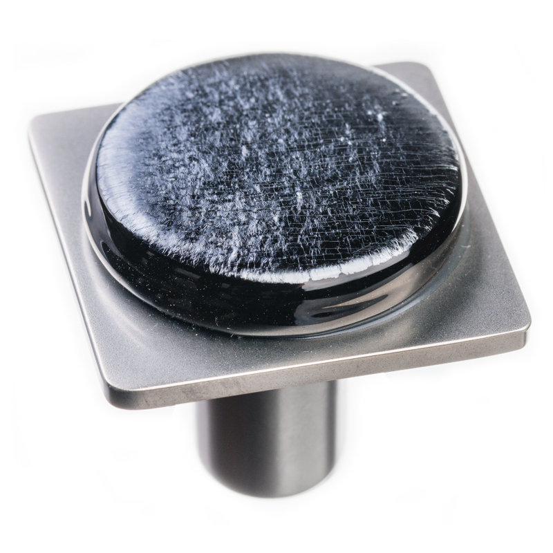 Geometric Square Knob, Satin Nickel