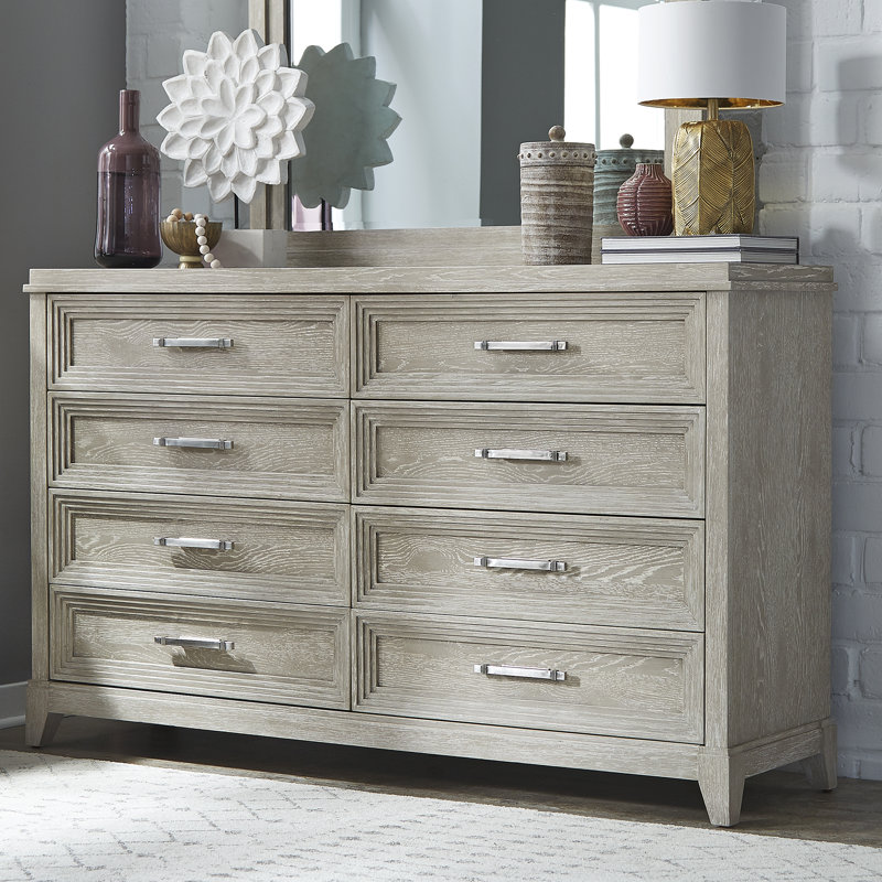 Commode 8 tiroirs avec tiroirs doublés Belmar