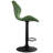 Swivel Upholstered Adjustable Height Counter Stool with Metal Frame