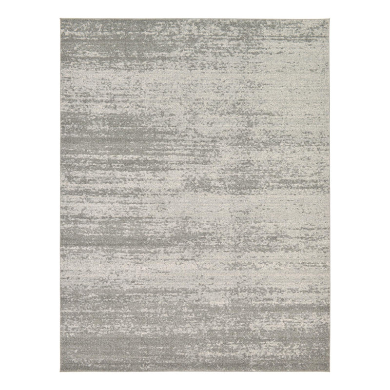 Tapis gris Croslin, Rectangle 2 pi 2 po x 3 pi 1 po