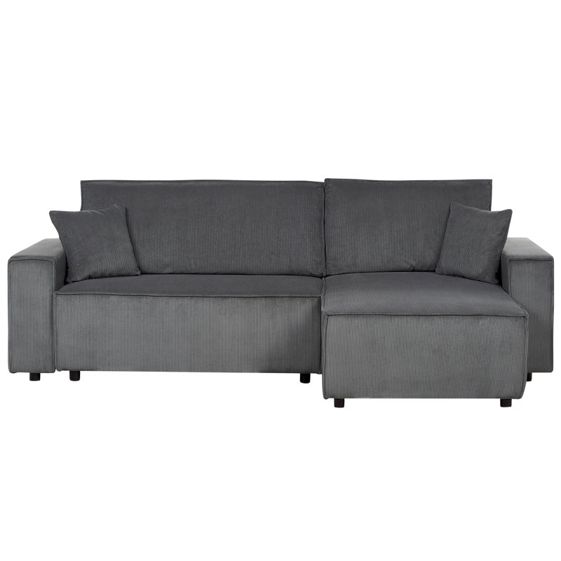 Bettey 2 Seater Sofa Bed, Graphite Grey, Right Hand Facing