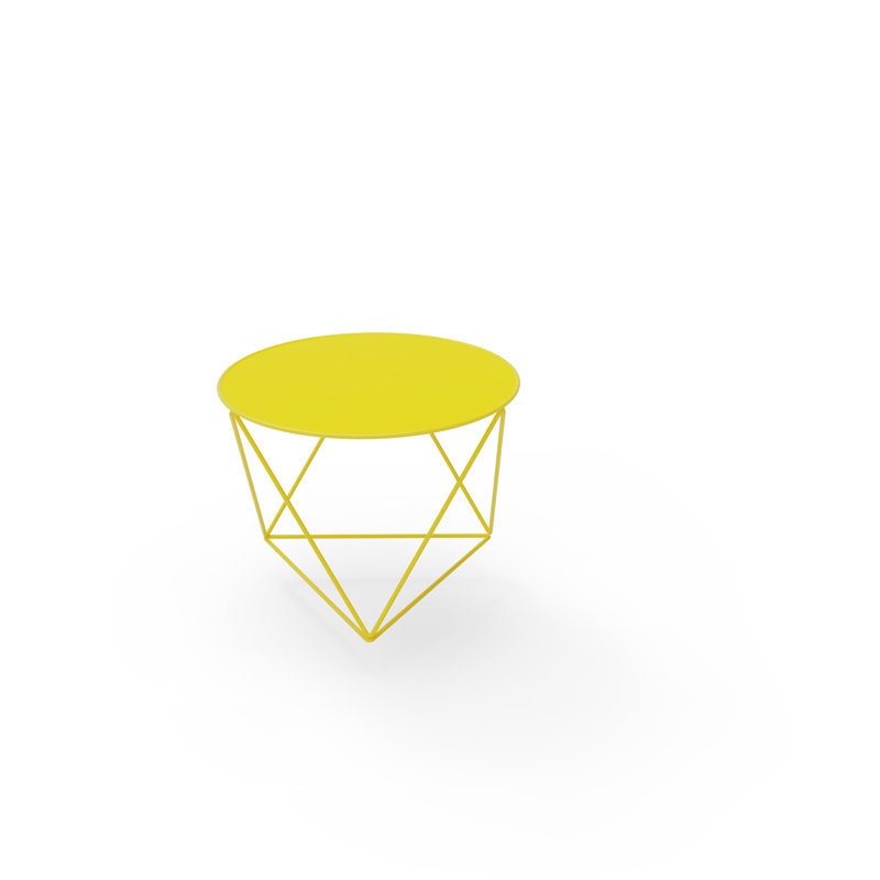 Design des pieds de table géométriques, table d'appoint moderne, table de bout pour le salon, chambre à coucher, Jaune