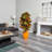 66'' Faux Croton Plant in Ceramic Planter