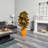 Croton Artificial Plant in Orange Planter