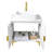 30"Modern White Vessel Sink Vanity-313529171