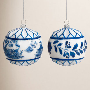 Delft Scene Ornament - 4.5 Inches Set Of 6 (Set of 6)