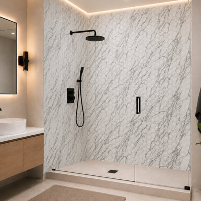 Hex Mini - MirroFlex - Panneaux muraux de baignoire et douche