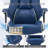Big & Tall Ergonomic Executive Office Chair with Footrest, High Back Reclining Desk Chair, Adjustable Lumbar Support,Blue PU Leather Computer Chair, 400 lbs Capacity-873404267