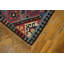 Tapis multicolore surdimensionné à motif géométrique de style tribal à tissage plat de la fin du 19e siècle