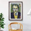 Portrait of Jean Metzinger by Robert Delaunay - Picture Frame Painting-62759078-62759079