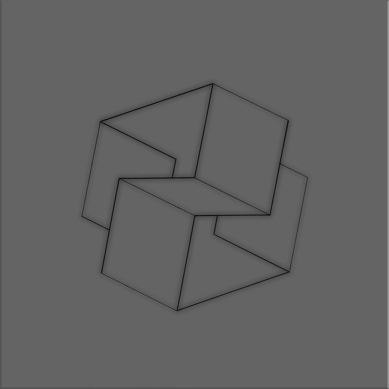 «Squares 4» par Michael Wolk, impression sur toile tendue