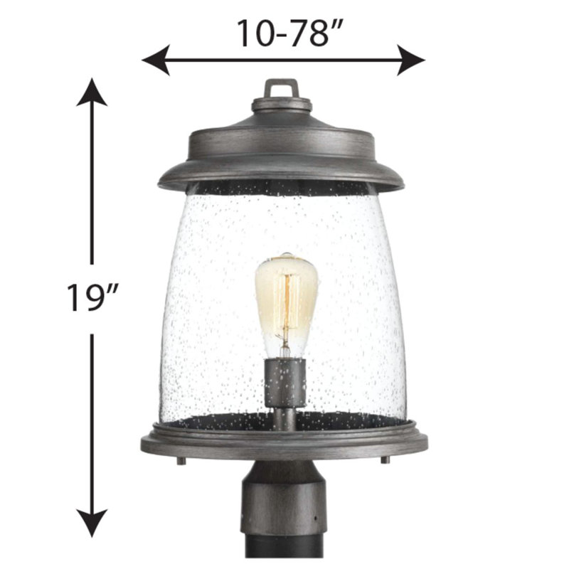 Cedrick Seeded Lantern Head, Antique Pewter