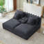 Chaise longue double compressible avec porte-gobelets-738887172