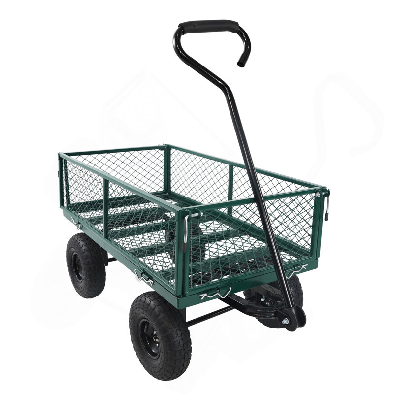 Les chariots de chariot de jardin Wagon facilitent le transport du bois de chauffage