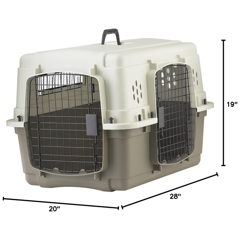  Cage à 2 portes pour animal de compagnie