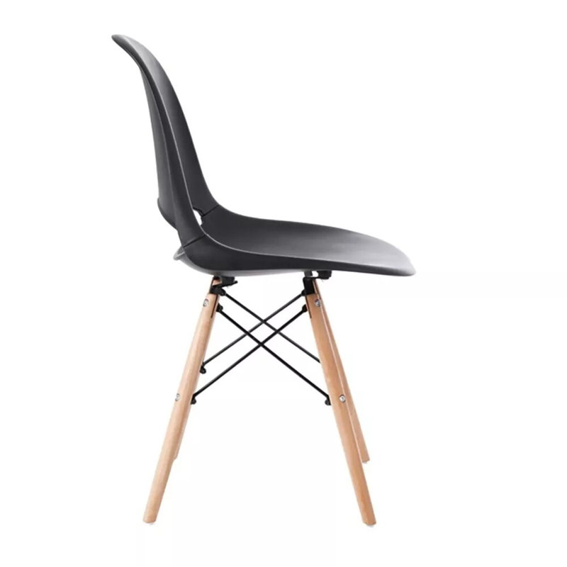 Simple Dining Chairs Set Of 4 With Beech Leg Enhance Armless Lounge Chair