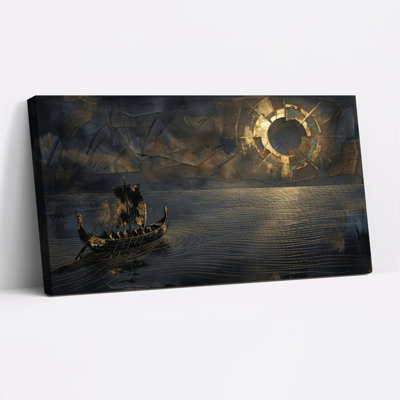 «Viking Ship», reproduction d'art sur toile, ensemble de 1