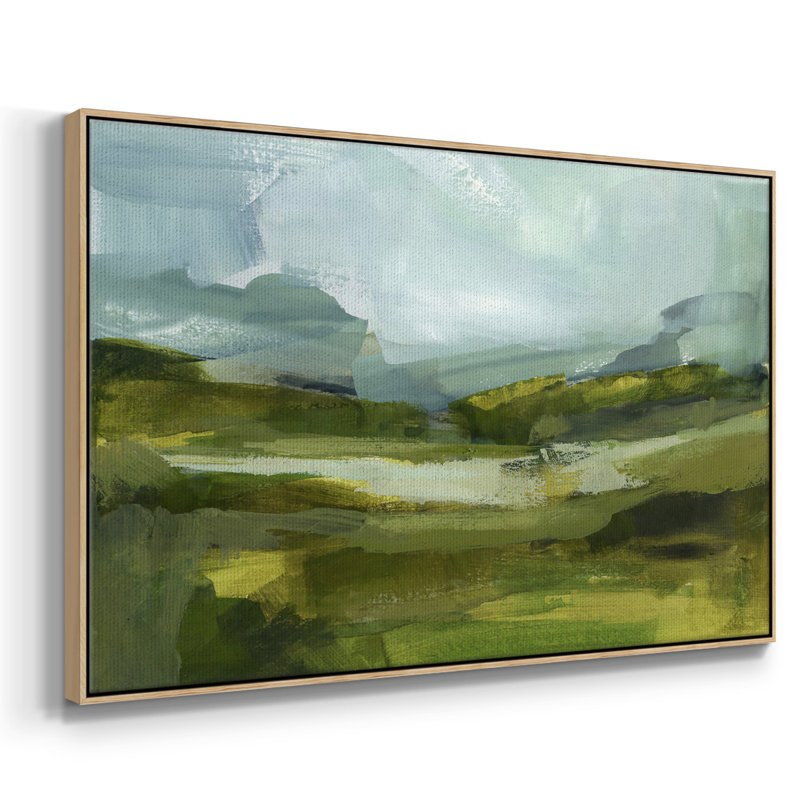 " Emerald View III ", 27" H x 41" W x 2" D, Natural