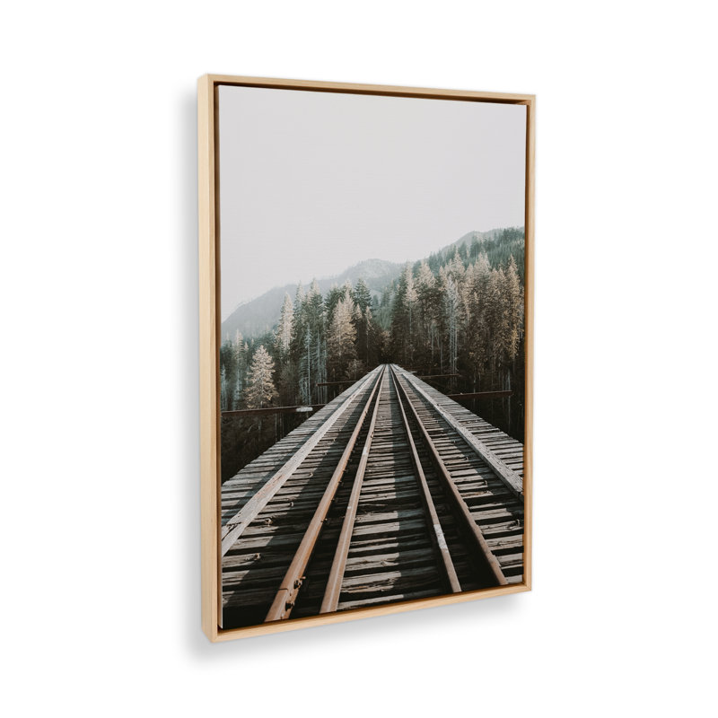 «Tranquil Journeys on Canvas» par Krista Mosakowski, H 20 po x l 14 po, Cadre américain en érable flottant